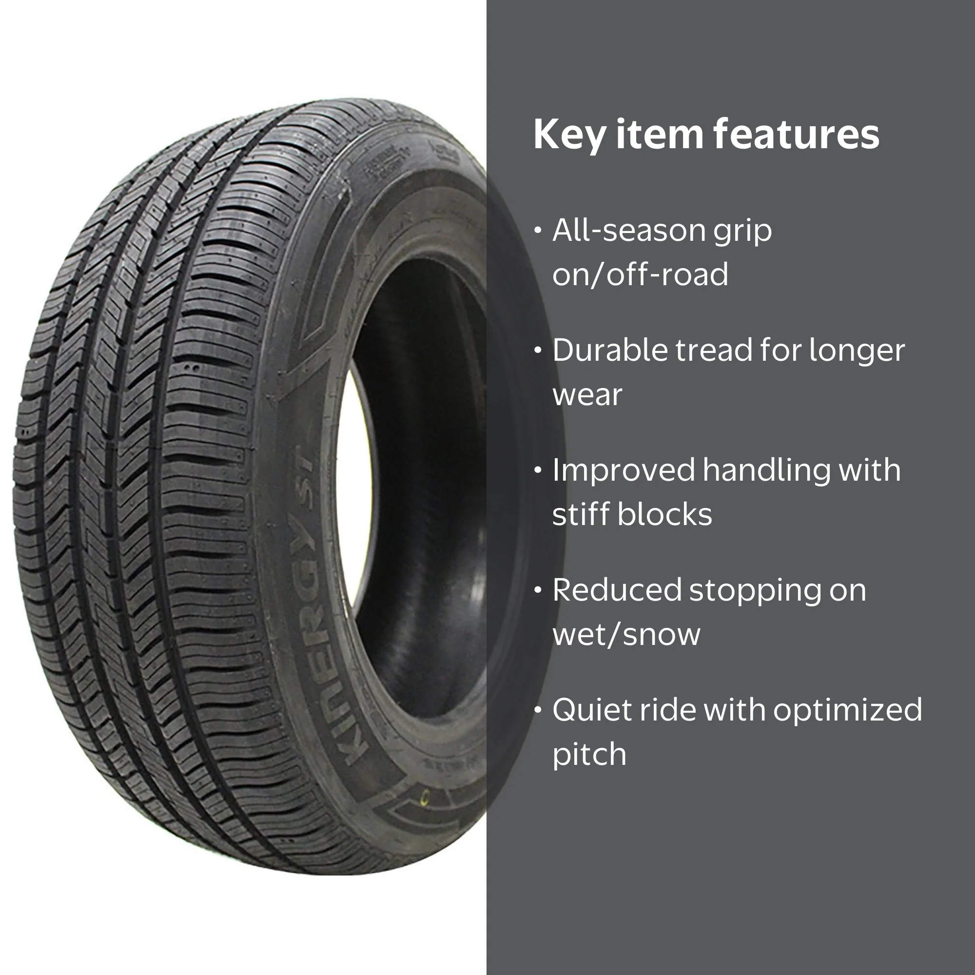 Hankook Kinergy ST (H735) All Season 195/65R15 91T Passenger Tire