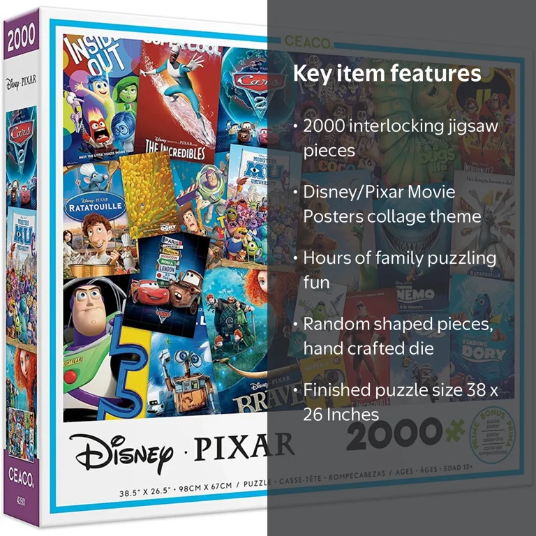 Ceaco - Disney/Pixar - Movie Posters - 2000 Piece Interlocking