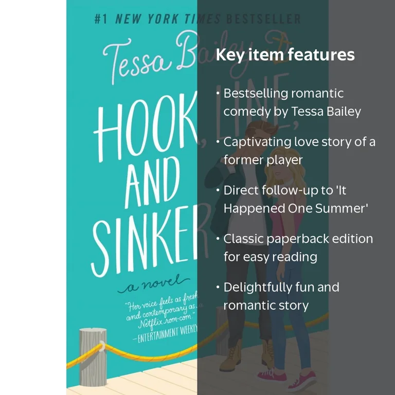 Tessa Bailey, Hook, Line, and Sinker, Romance Novel - Walmart.com