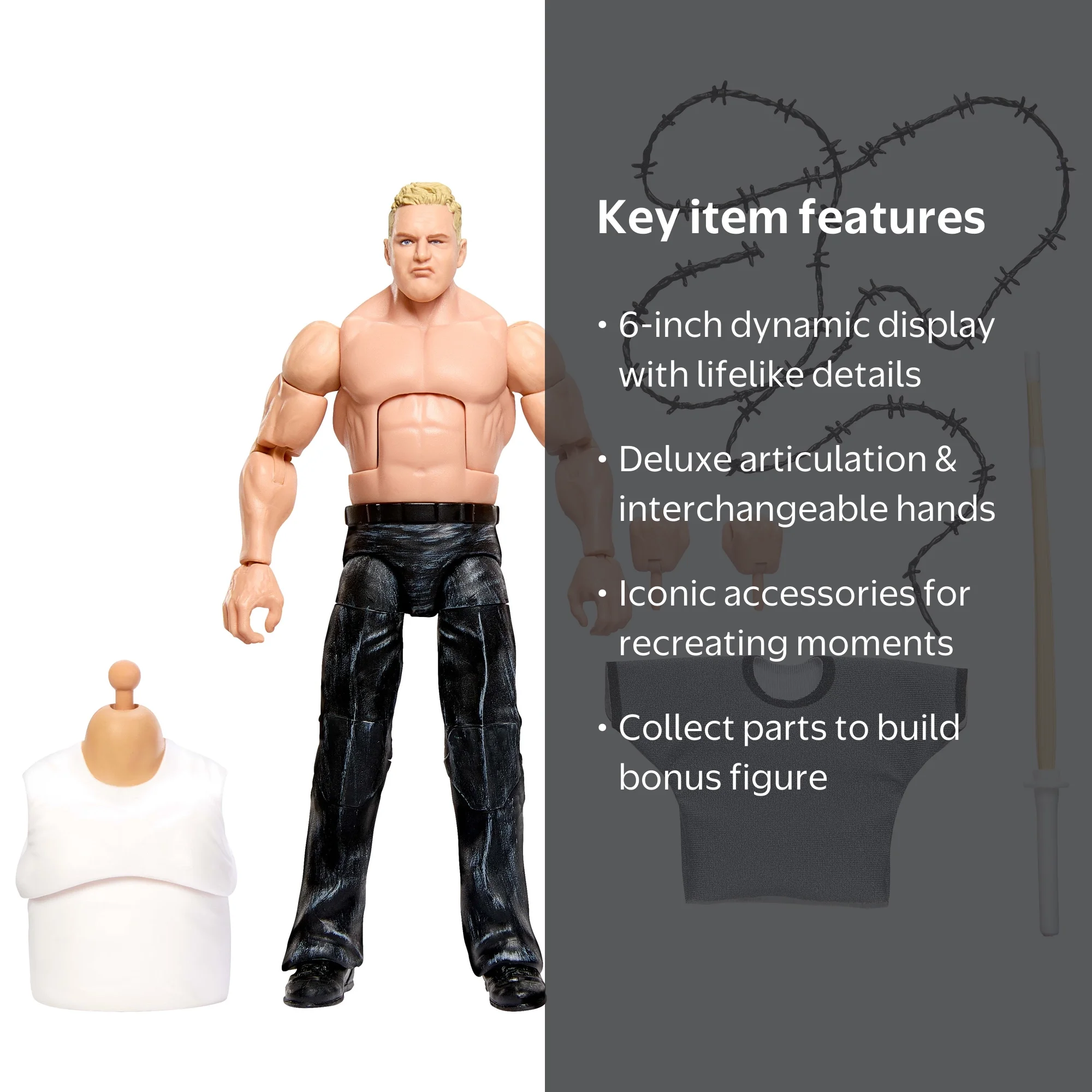 WWE Monday Night War Elite Collection Hardcore Hak Action Figure