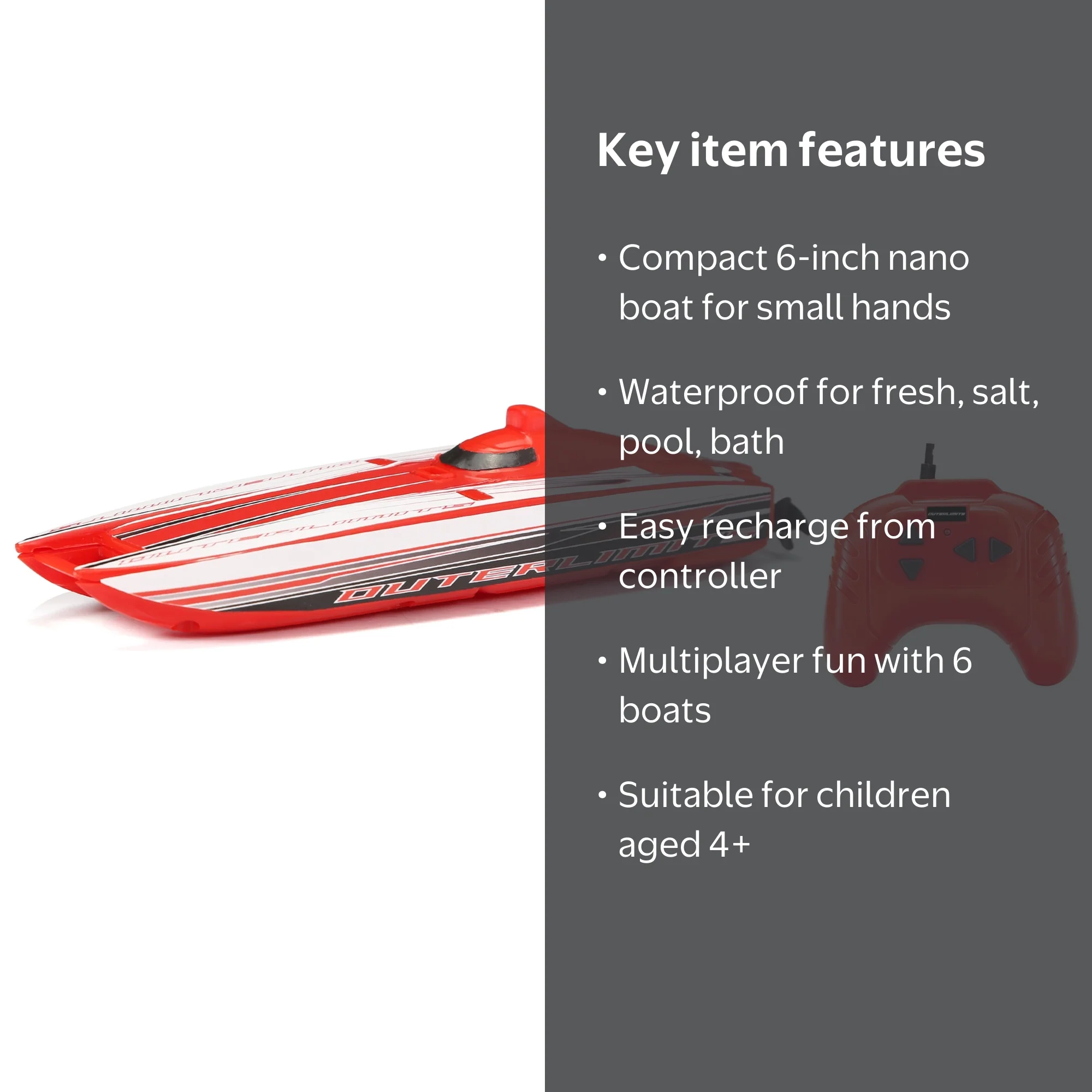 Antiq. RCミッドサマーナイトドリーム　プレート(大)　アールヌーボー Adventure Force 6 inch Outer Limits Catamaran Battery Remote