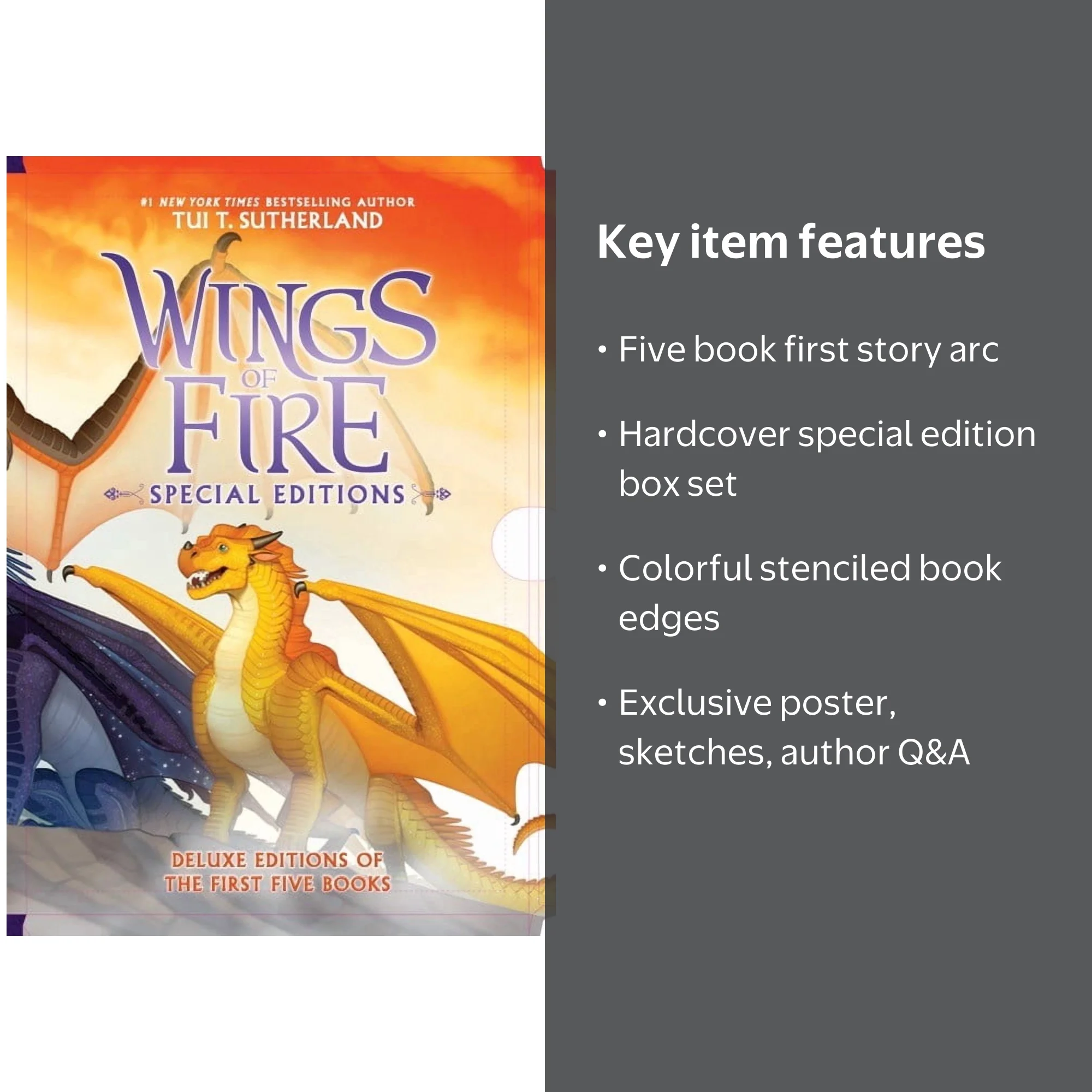 Wings of Fire #1-5 Special Edition Box Set (Hardcover) - Walmart.com