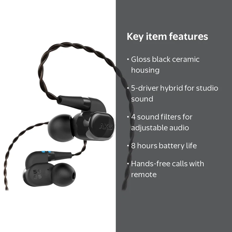 AKG N5005 Universal In-ear Bluetooth Headphones with Customizable