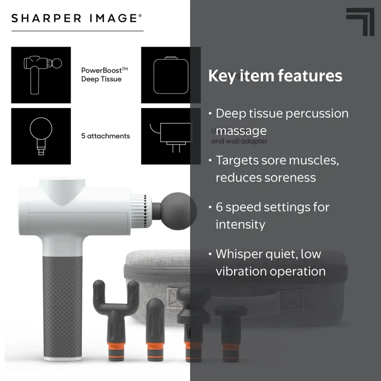Sharper Image® Powerboost® Deep Tissue Percussion Massager Full