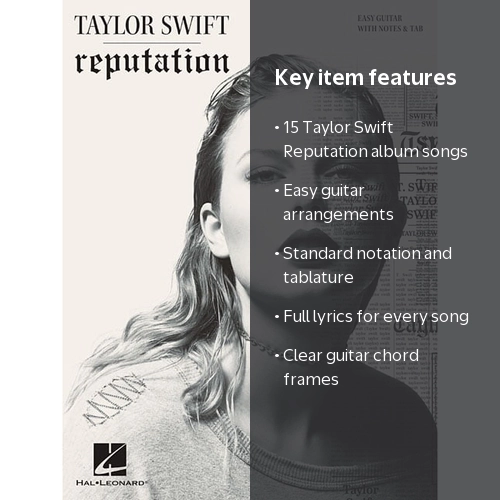 Taylor Swift - Reputation Easy Guitar Sheet Music and Songbook
