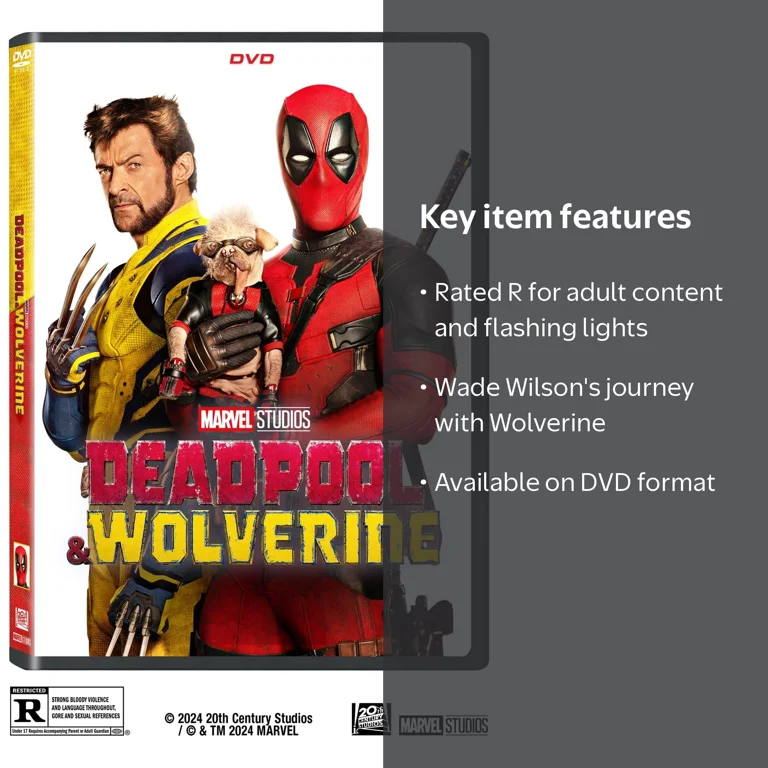 Deadpool and Wolverine (DVD) Disney Action & Adventure