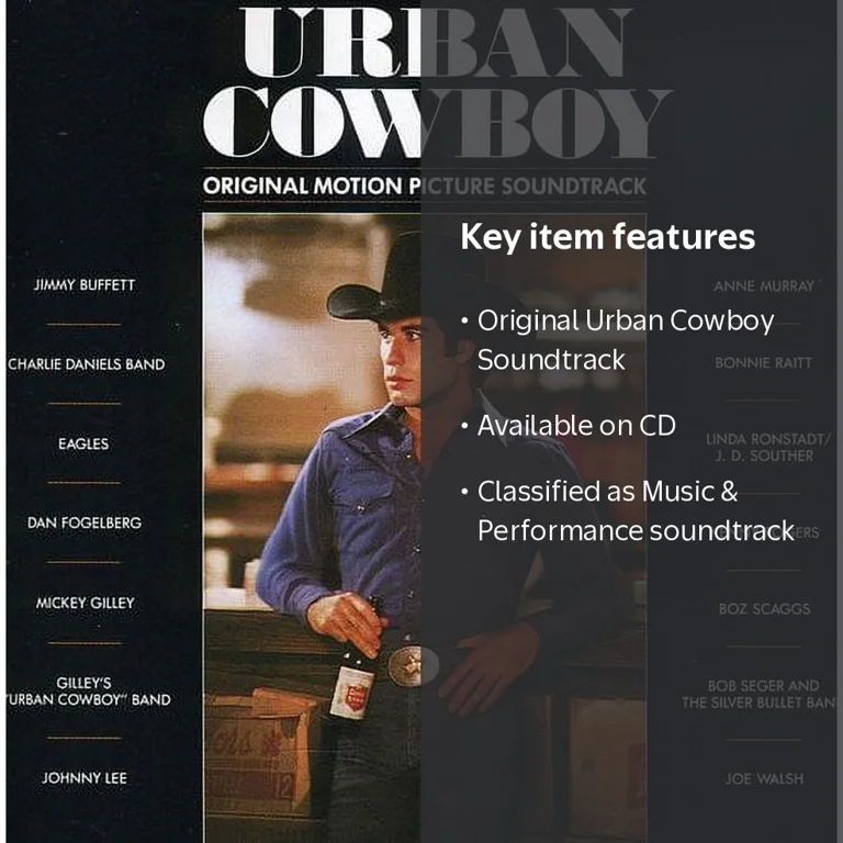 Various Artists - Urban Cowboy Soundtrack - Music & Performance CD