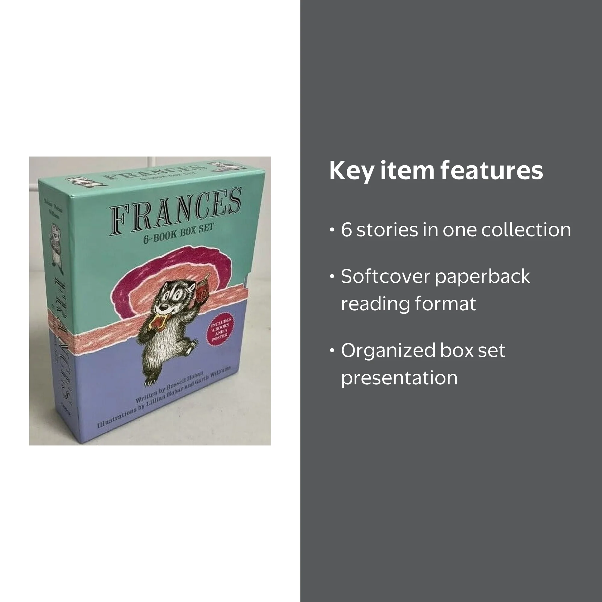 FRANCES, 6 Book Box Set, Paperback, Unique Series, 6 PB - Walmart.com