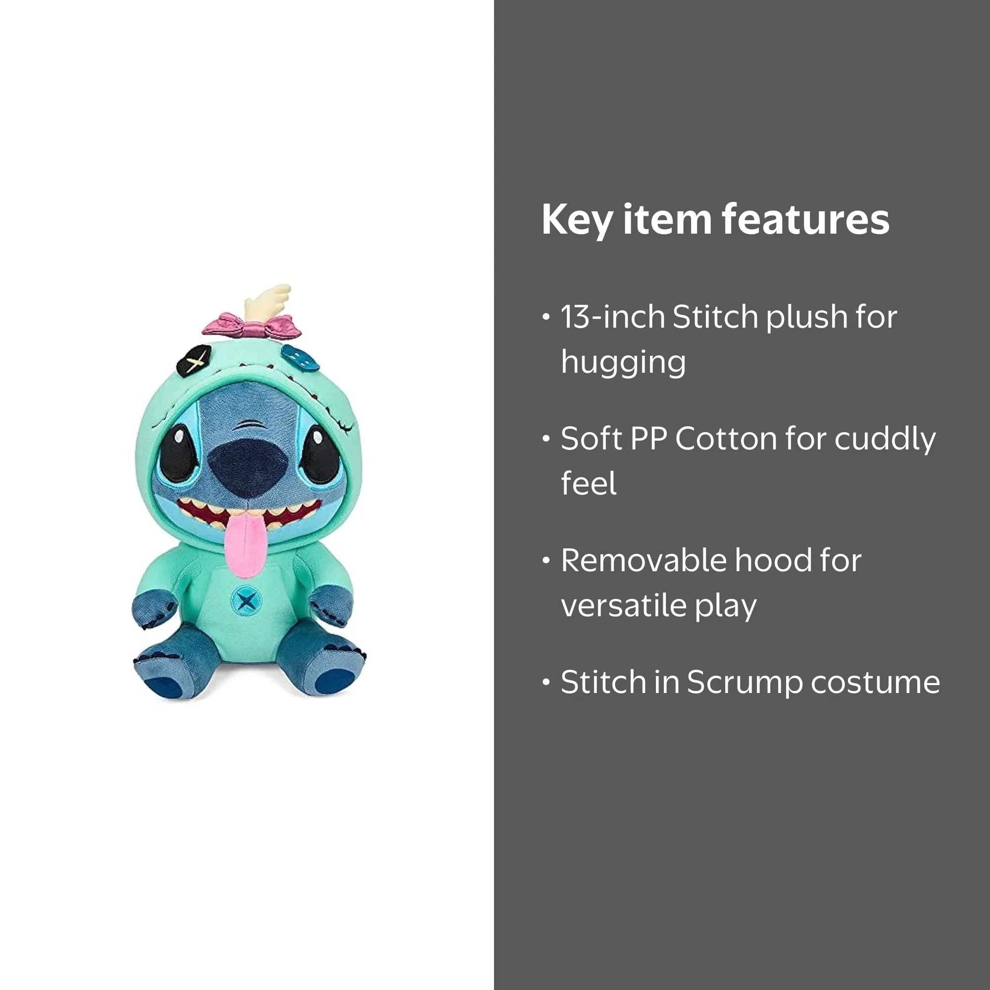 Disney Lilo & Stitch Plushie Toy: Stitch in Scrump Costume