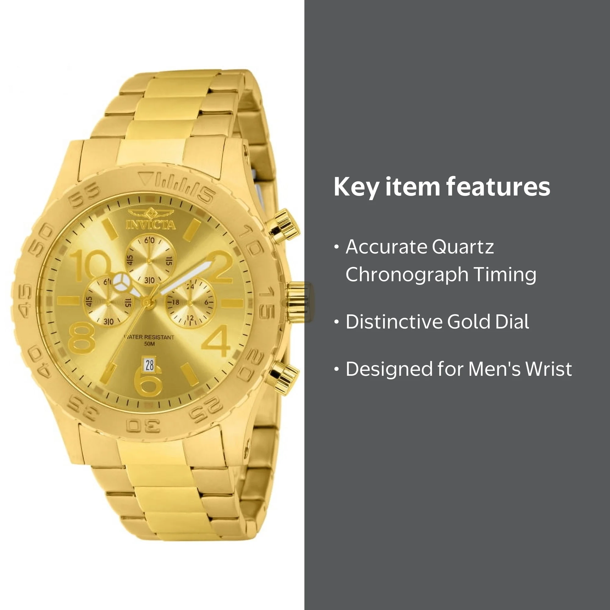 Invicta Men's 1270 Specialty Quartz Chronograph Watch - Walmart.com