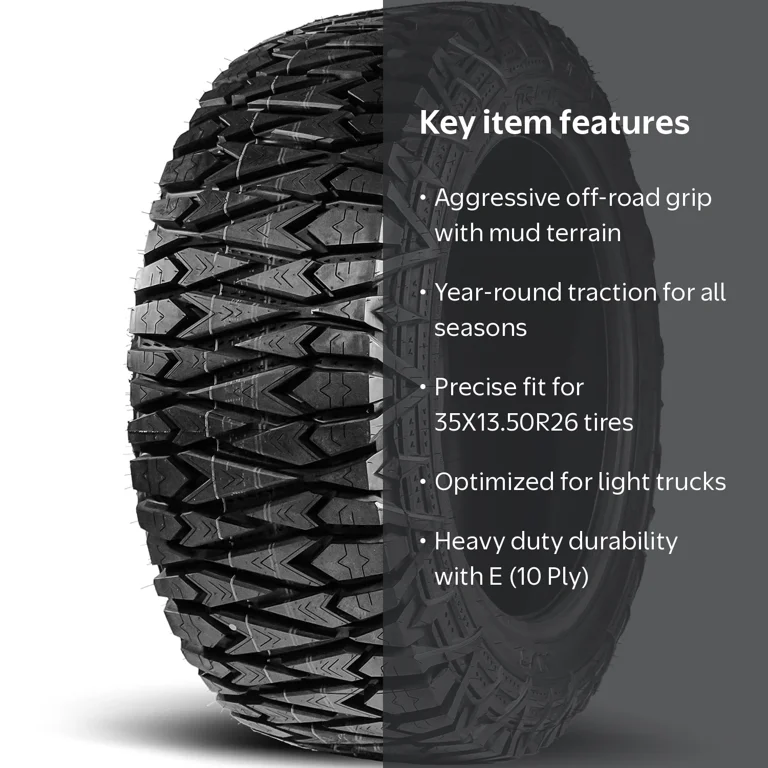 Tri-Ace Pioneer M/T Mud Terrain Light Truck Tire, All Season