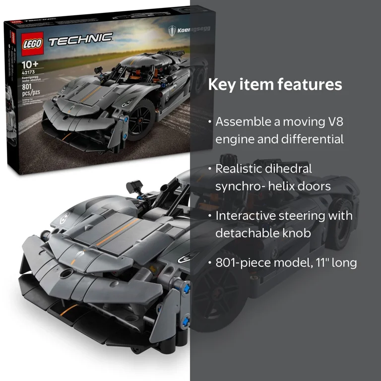 LEGO Technic Koenigsegg Jesko Absolut 42173 Hypercar Toy Set LEGO Technic Koenigsegg Jesko Absolut 42173 Hypercar Toy Set