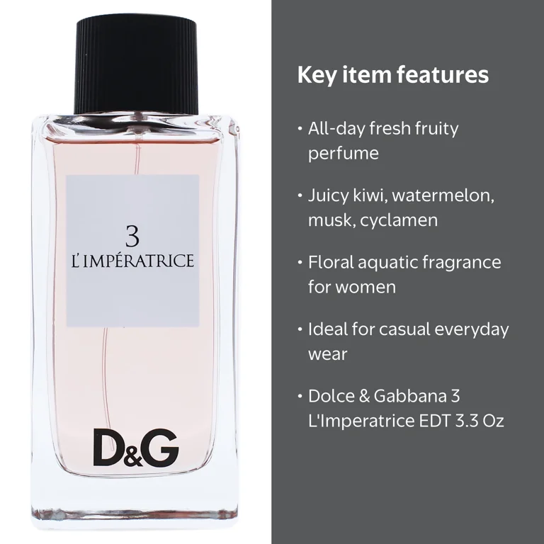 Dolce & Gabbana 3 L'Imperatrice Fresh & Fruity Women's Eau De