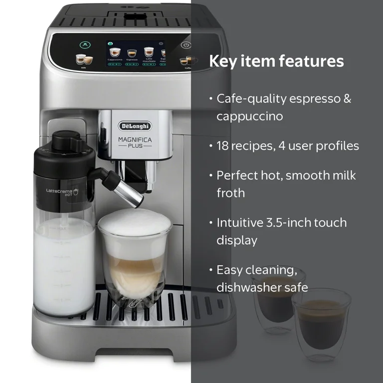 De'Longhi Magnifica S プラスエスプレッソマシン De'Longhi Magnifica Plus Bean-to-Cup Espresso and Cappuccino