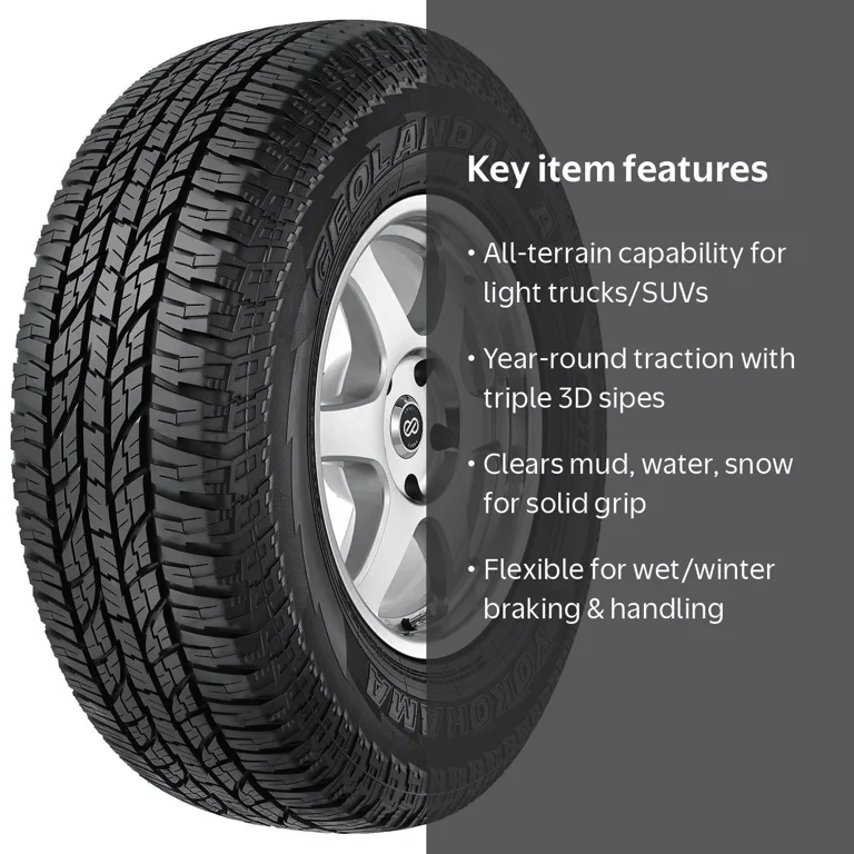 Yokohama Geolandar AT G015 SUV Light Truck Tire, All Terrain P235