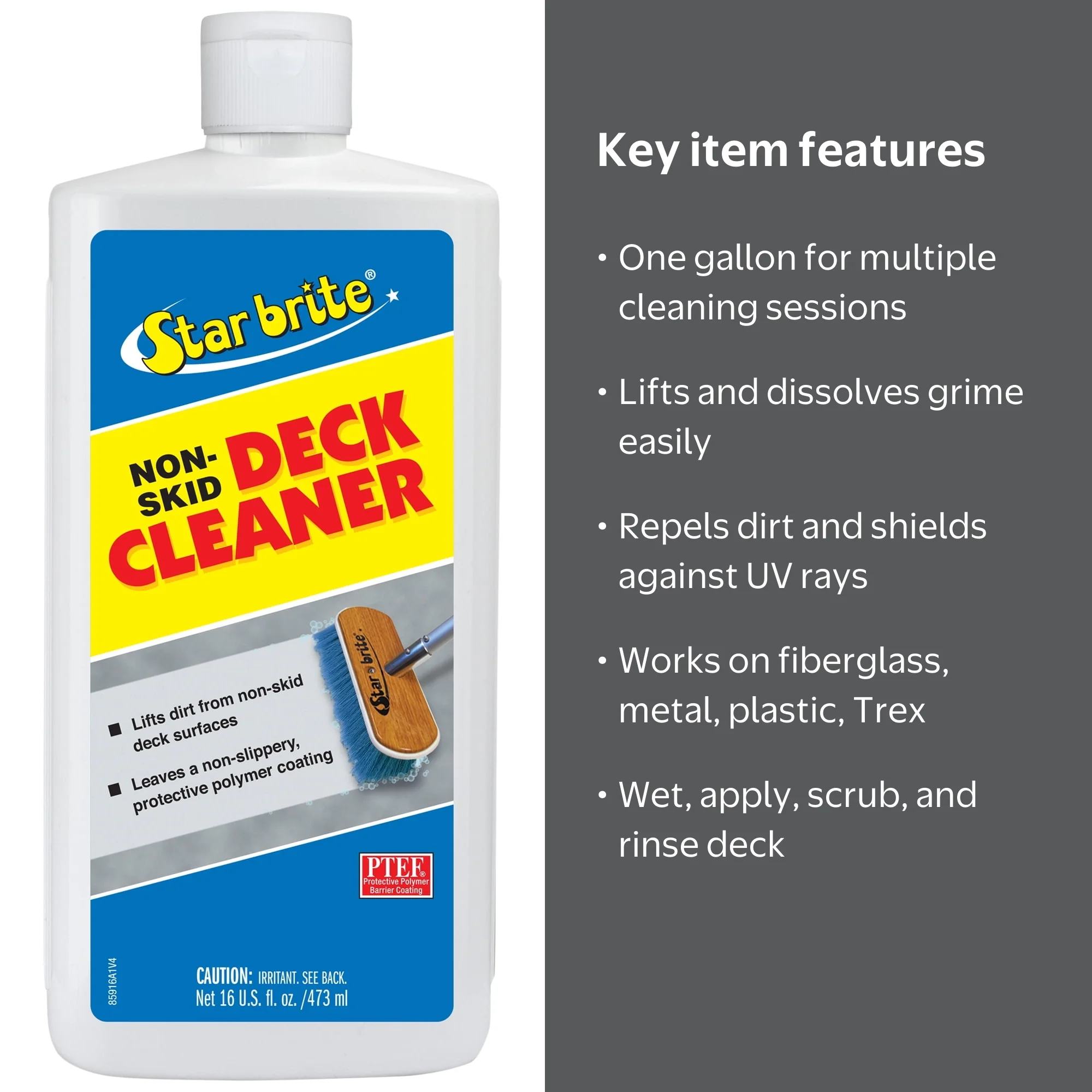Star brite Non-Skid Deck Cleaner & Protectant - Ultimate Deck Wash