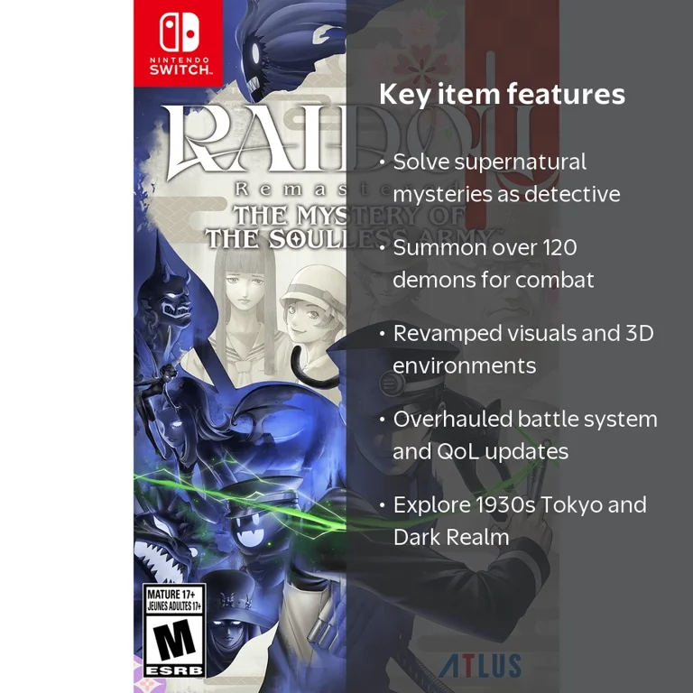 SEGA, Raidou Remastered, Launch Edition, Nintendo Switch - Walmart.com