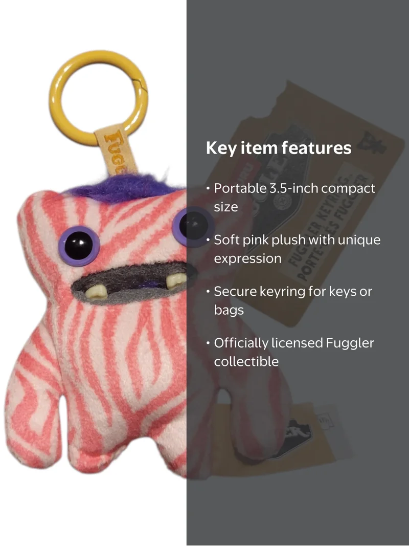 Fuggler - Baby Pinkles - Wided Eyed Weirdo 3.5-Inch Plush Keyring