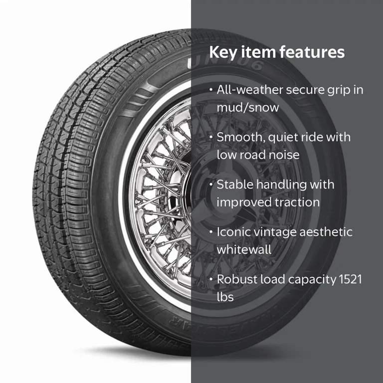 Travelstar, Passenger Tire, All Season, 205/75R14, White Wall