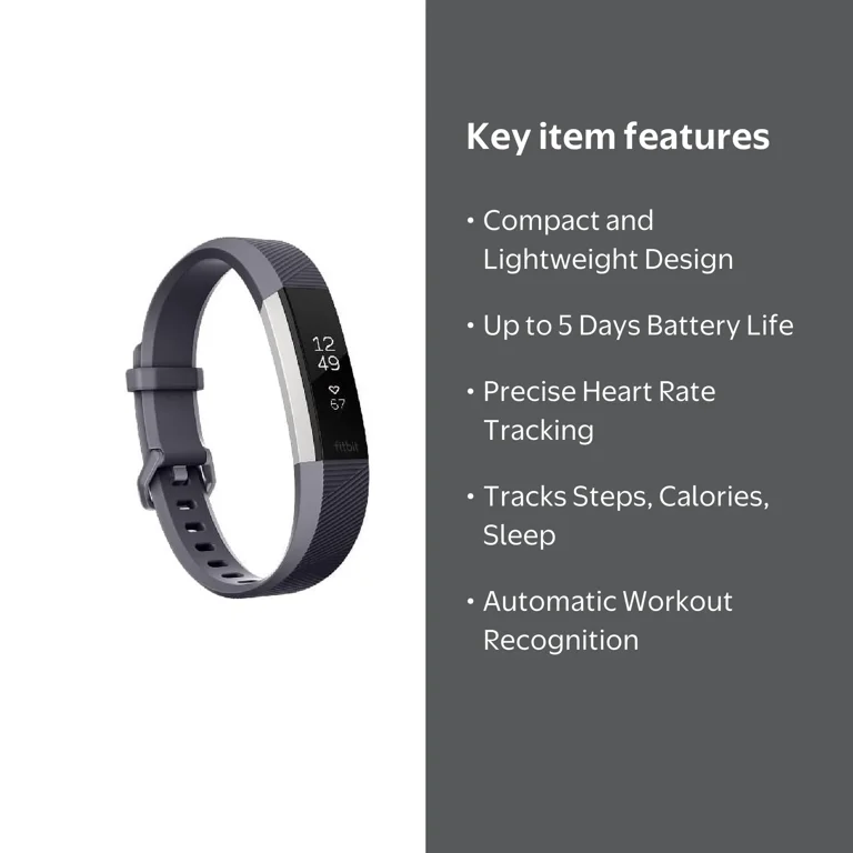 Fitbit Alta HR Fitness Tracker Heart Rate Wristband - Small