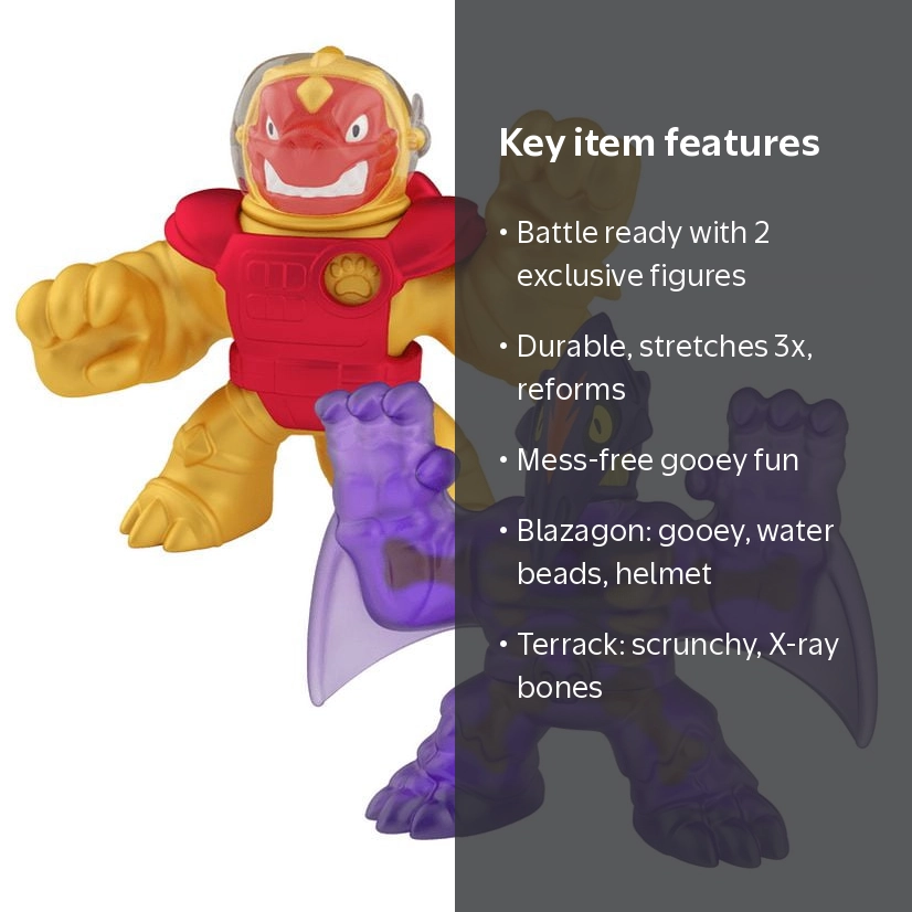 Heroes of Goo Jit Zu Galaxy Attack Toys - Sun Fire Blazagon vs