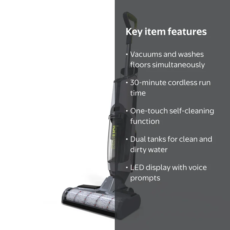 IonVac HydraClean – Cordless All-In-One Wet/Dry Hardwood Floor and