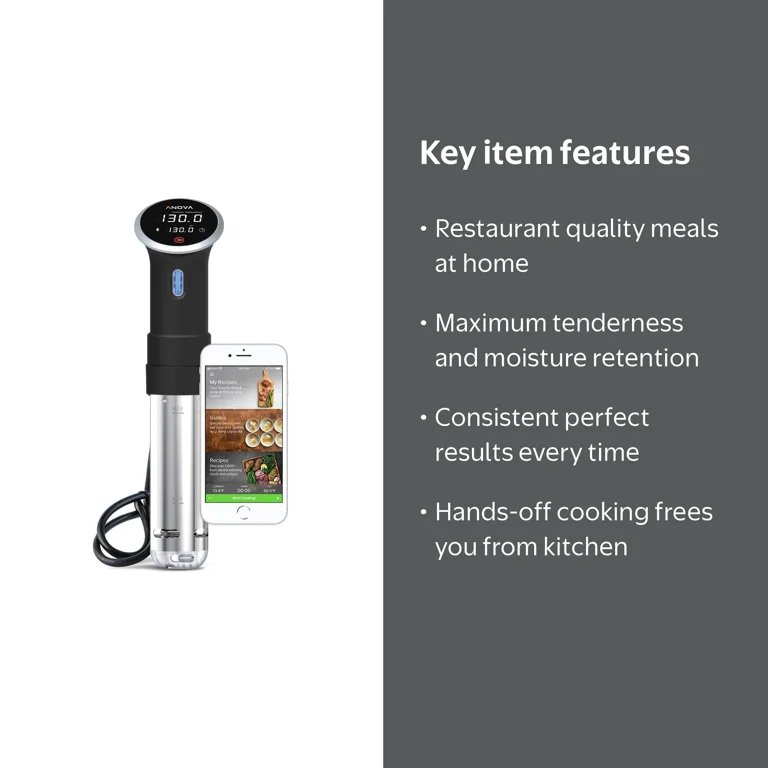 Anova Culinary 800W Bluetooth Sous Vide Cooker | Perfect Results