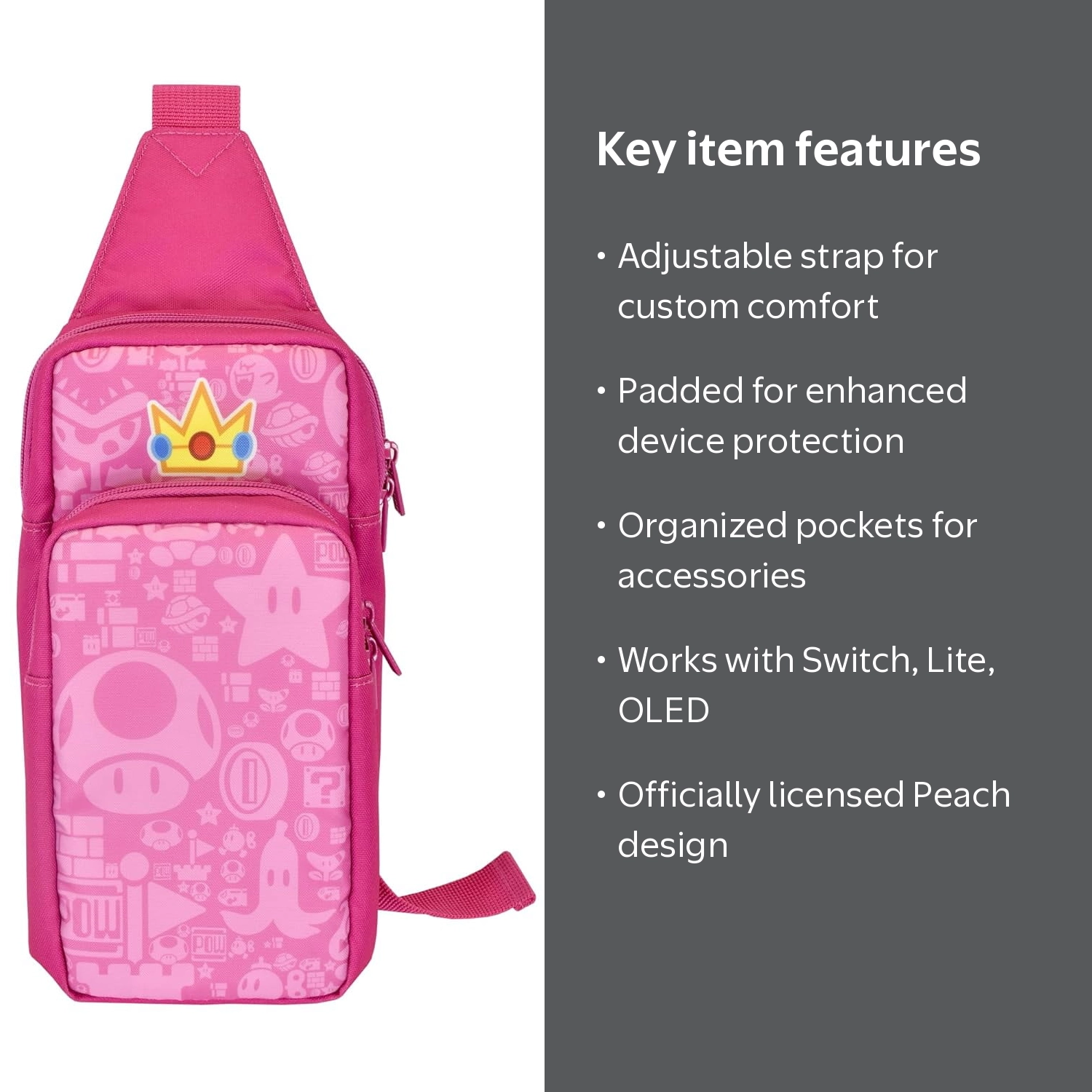 HORI, Adventure Pack, Princess Peach edition, for Nintendo Switch