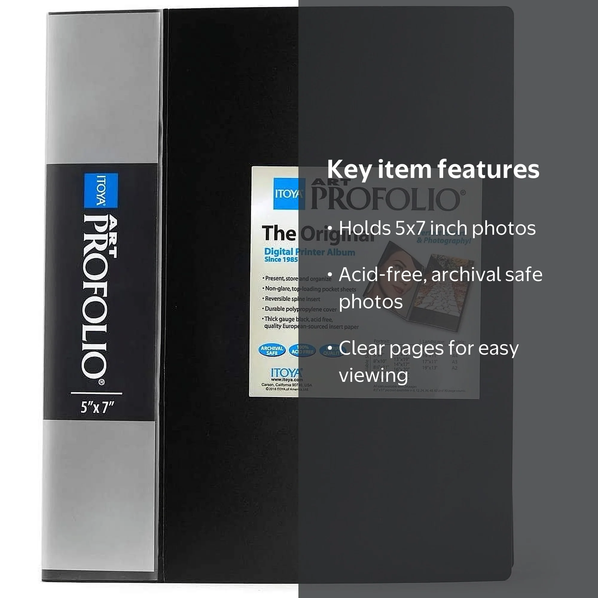 IToya Photo Size Portfolio Book, 5 X 7 inches, acid-free - Walmart.com