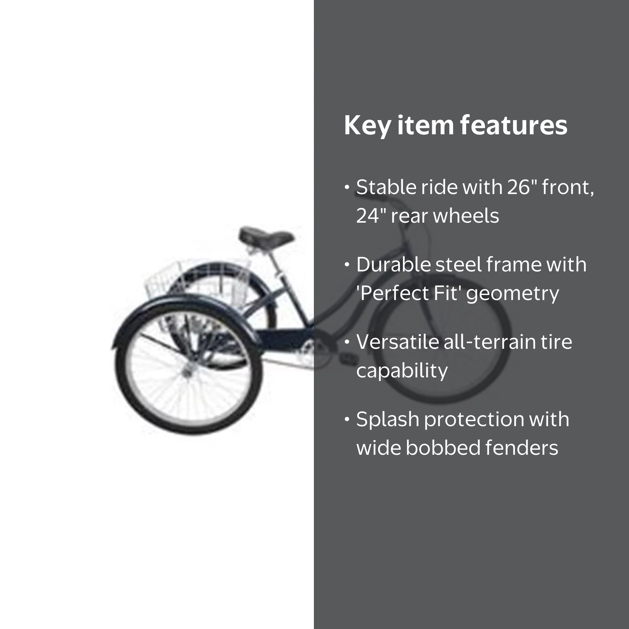 Huffy 7494891 Arlington Adult Bike Trike - Walmart.com