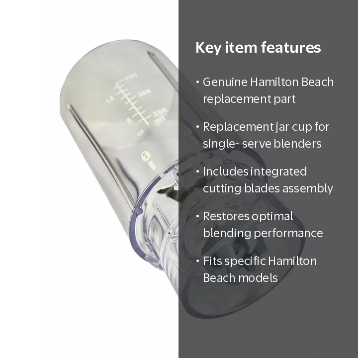 Hamilton Beach Personal Blender 51101, 51101BA, Single Serve