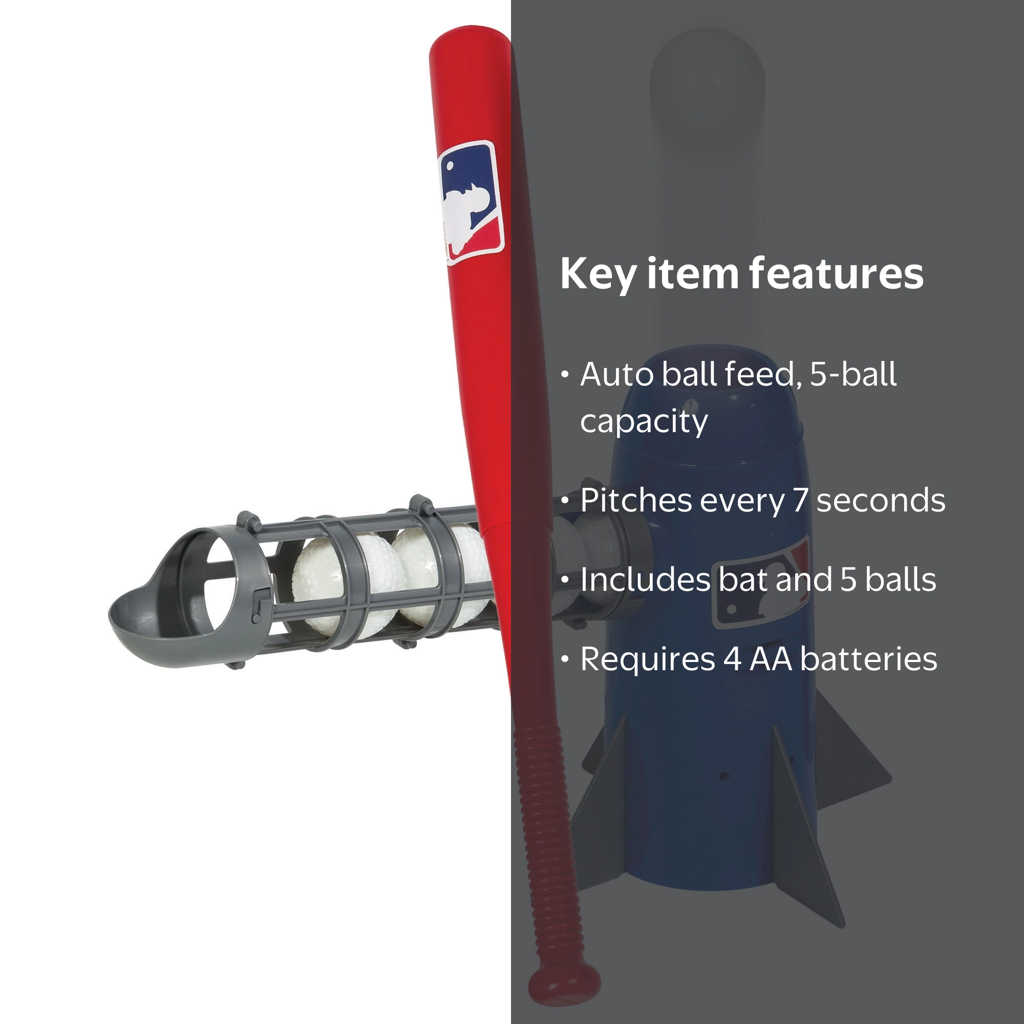 Franklin Sports Kids Teeball Pitching Machine - MLB Pop Rocket