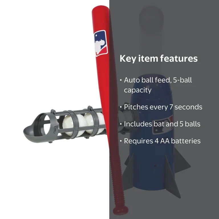 Franklin Sports Kids Teeball Pitching Machine - MLB Pop Rocket