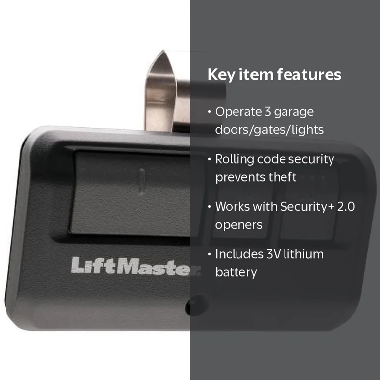 LiftMaster 893LM 3-Button Garage Door Remote Control - Walmart.com