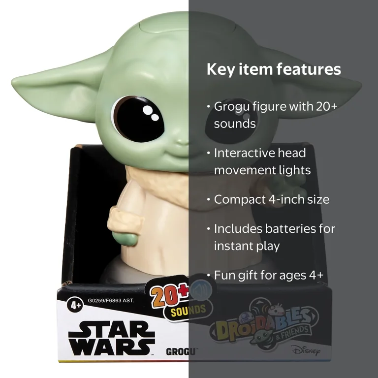 Star Wars Droidables Grogu, Star Wars Electronic Figure