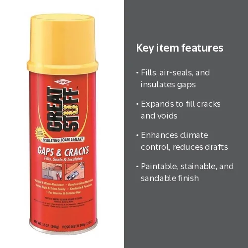 Dow, Great Stuff Expanding Spray Foam Sealant, 12 oz - Walmart.com