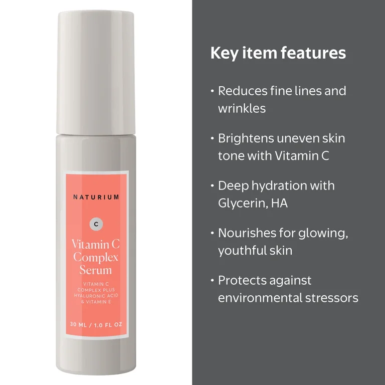 Naturium Vitamin C Face Serum, Anti-Aging Treatment with