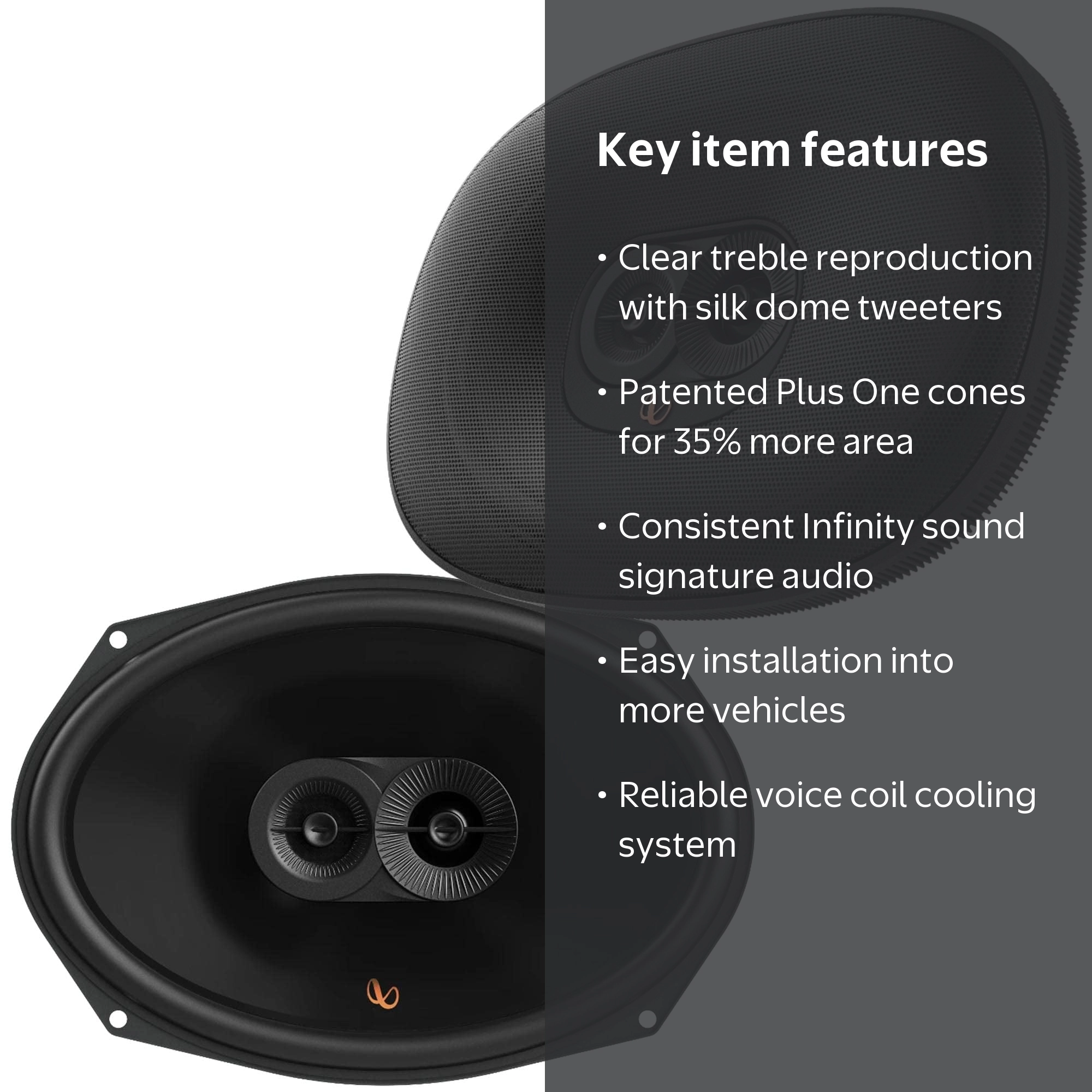Infinity Primus 693M 6 x 9 Inch 3 Way Speakers - Pair - Walmart.com