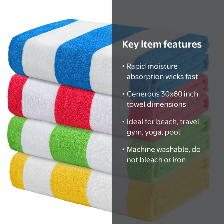 Exclusivo Mezcla 4-Pack Microfiber Beach Towels 30