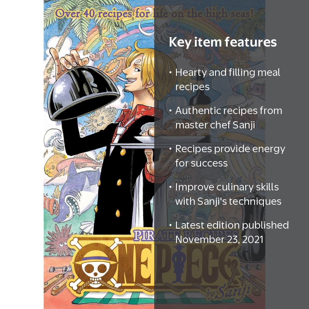 SANJI, One Piece: Pirate Recipes, ISBN 9781974724468, Hardcover