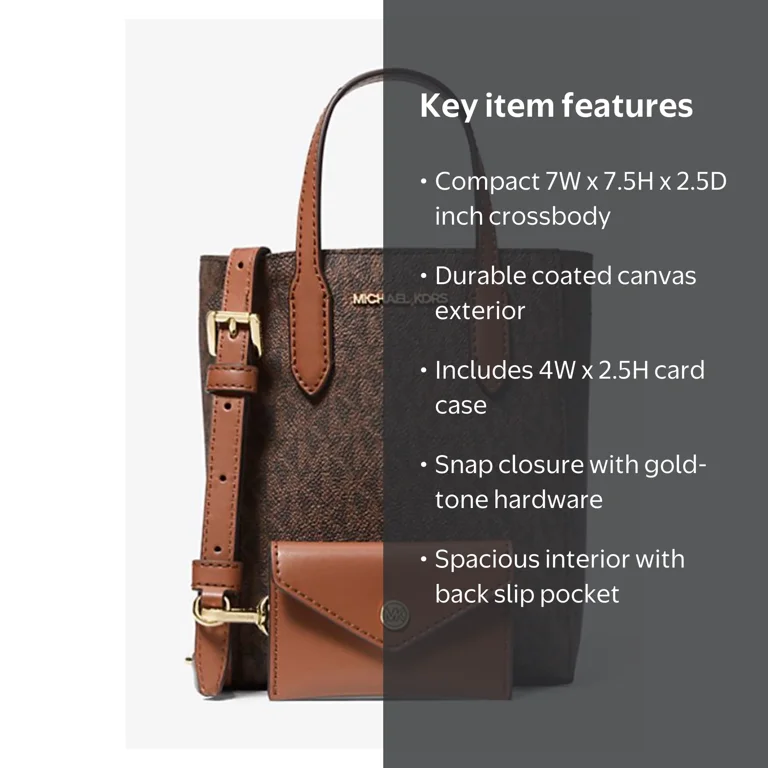 Michael Kors Vincent Extra-Small Logo Crossbody Bag, Detachable