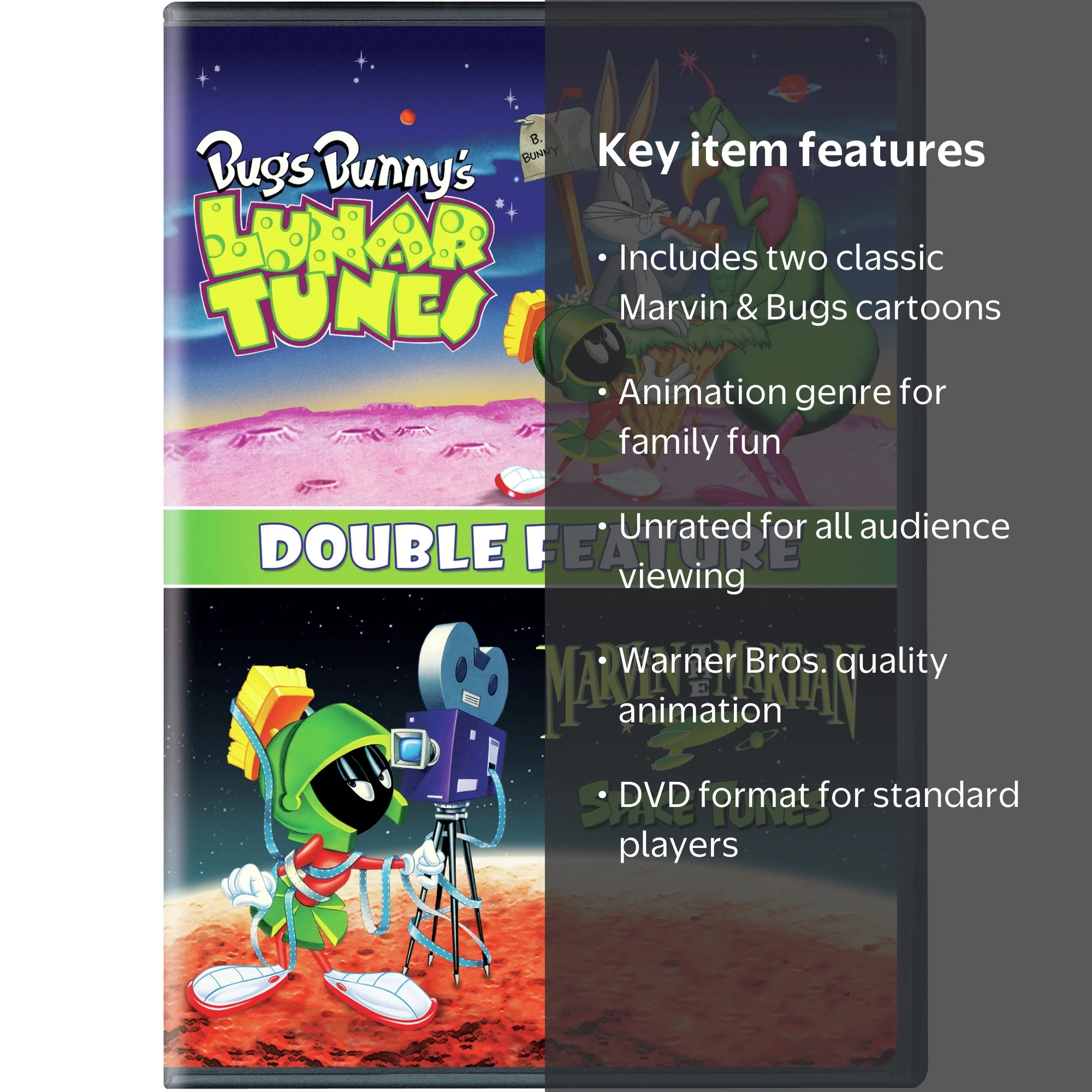 SDS Marvin the Martian Space Tunes Bugs Bunny Lunar Tunes DVD