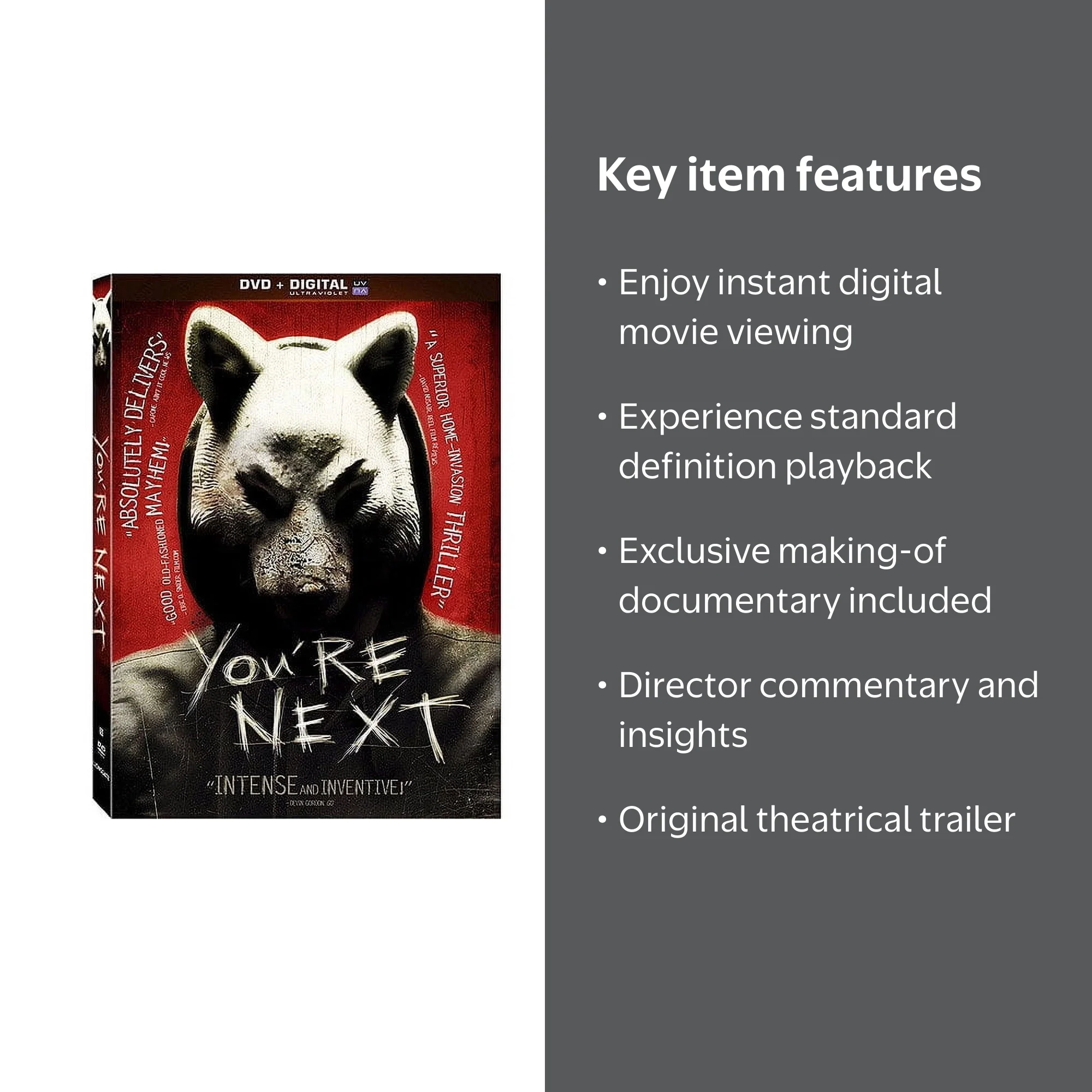 Lionsgate Home Entertainment, You're Next DVD, Thriller - Walmart.com