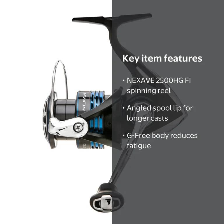 reel shimano nexave 2500 FE Spin Fishing Reels  Trellys The Nexave combines a Excellent starting price With an attractive and modern black and blue graphics Free Shipping! Shimano Fishing NEXAVE