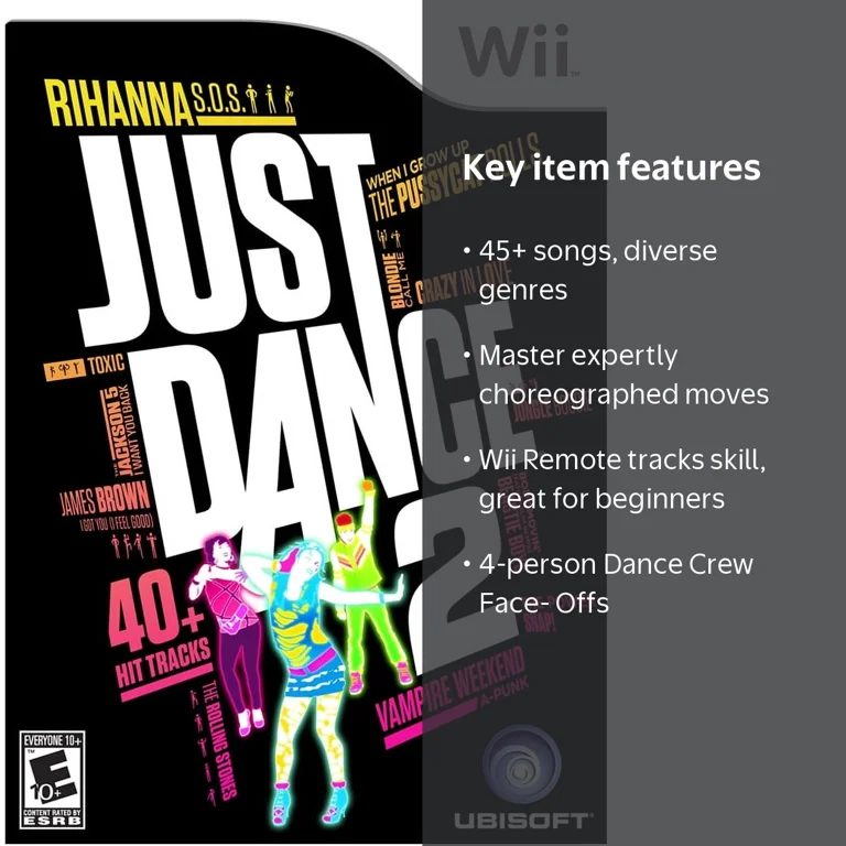 Ubisoft, Restored Just Dance 2 Nintendo Wii Game, Refurbished