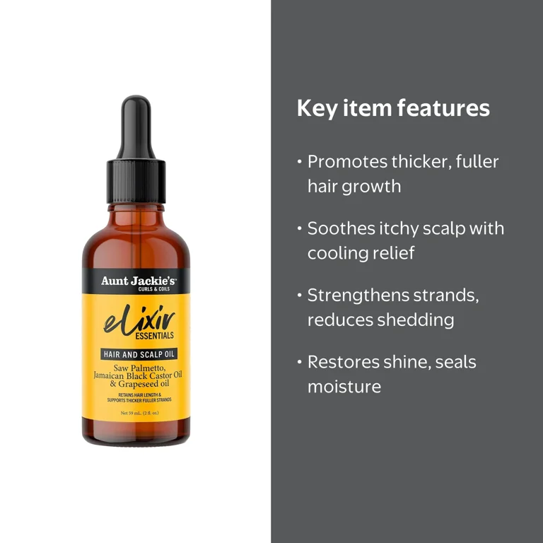 Aunt Jackie's Curls & Coils Elixir Essentials Hair & Scalp Oil