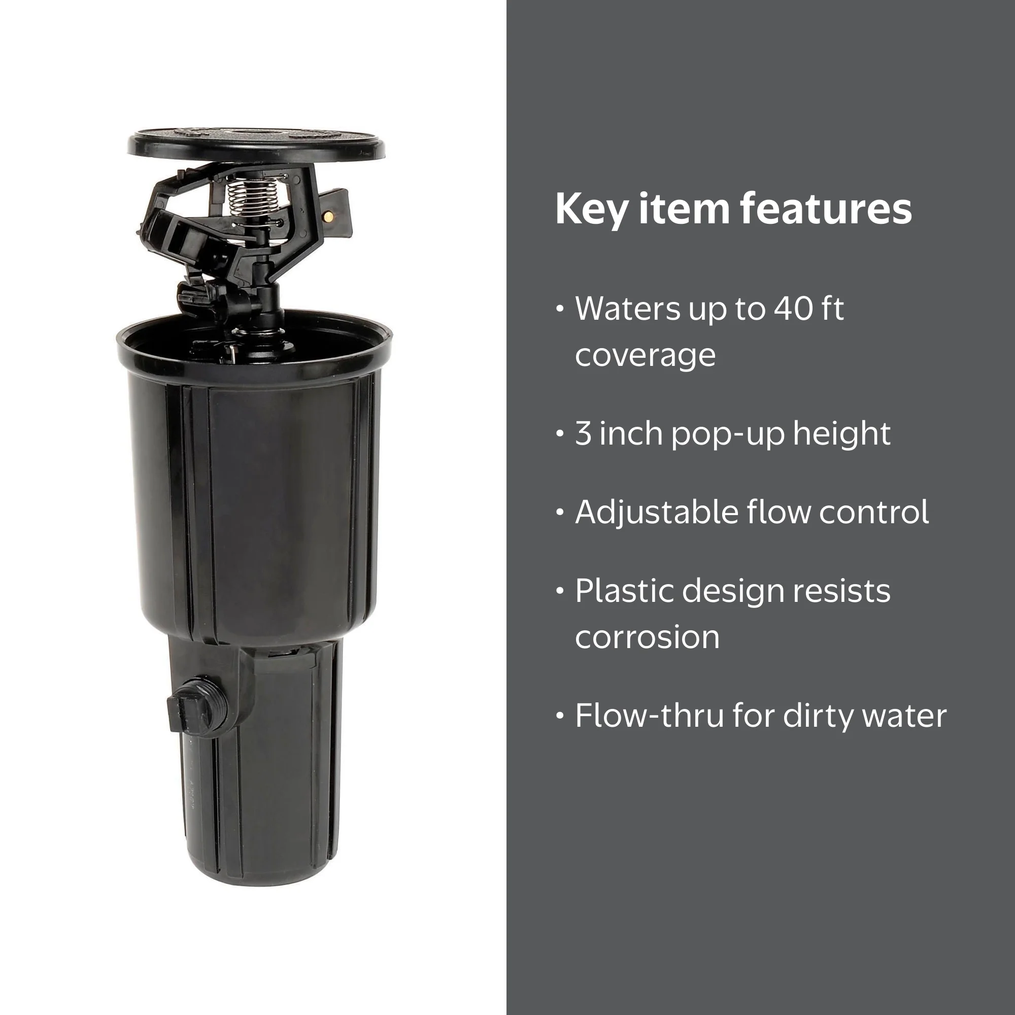 Orbit 55100 Super Jet Pop-Up Impact Irrigation Sprinkler Head with