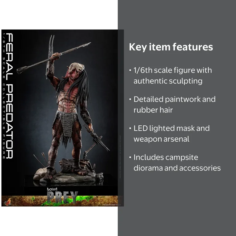 Feral Predator Hot Toys 1/6 Scale #912662 Prey Pre-Sale - Walmart.com