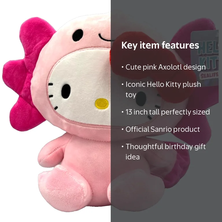 Hello Kitty Axolotl Plush Toy 13 inch by Sanrio Birthday Gift