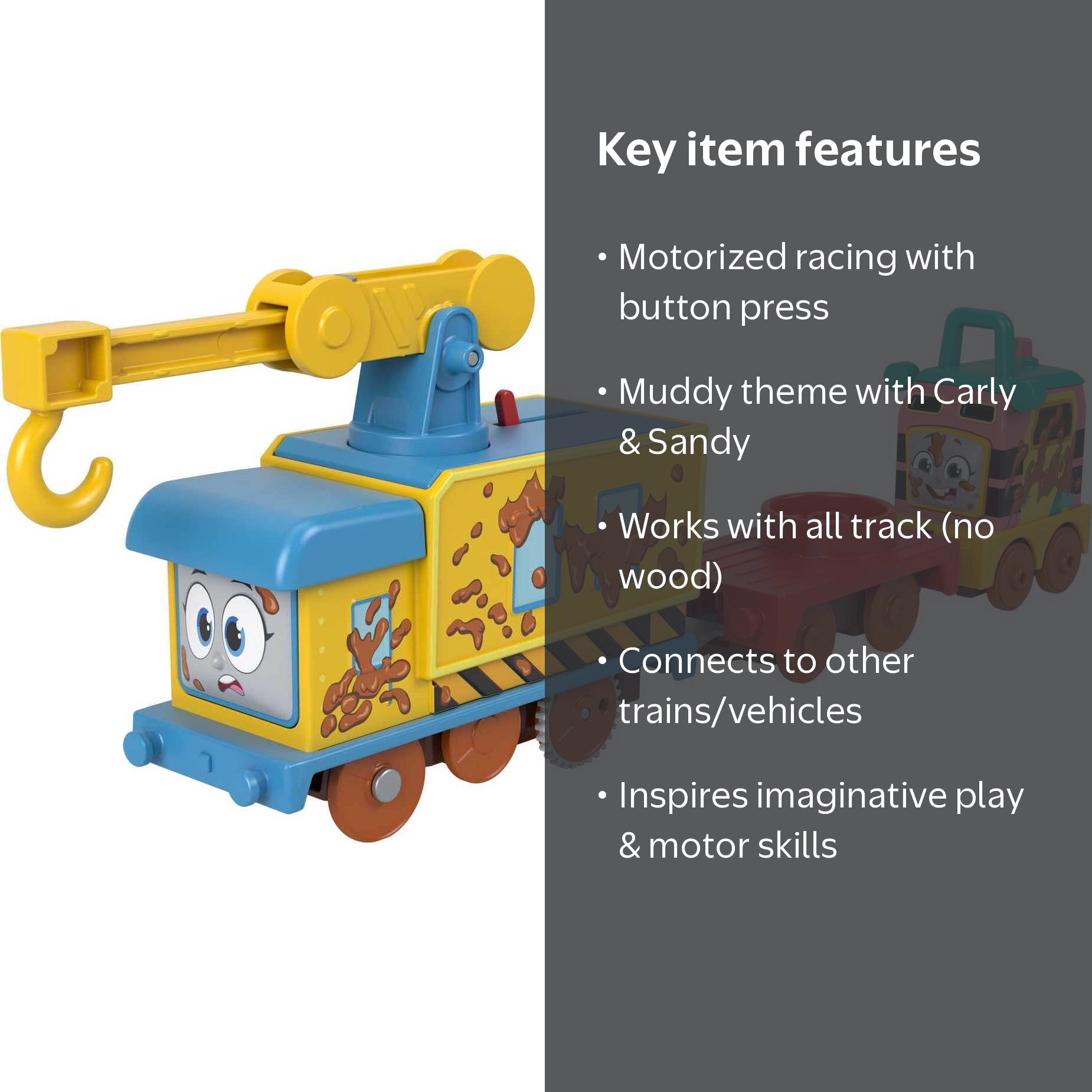 Fisher-Price Thomas & Friends Muddy Fix 'Em Up Motorized Train Toy